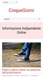 Mobile Screenshot of cinquegiorni.it