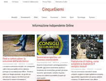 Tablet Screenshot of cinquegiorni.it